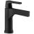 Delta 574T-BL-DST Zura 7 3/4" Single Handle Bathroom Sink Faucet with Touch2O.xt Technology in Matte Black