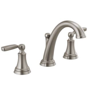 Delta 3532LF-SSMPU Woodhurst 6" Double Handle Widespread Bathroom Sink Faucet in Stainless Steel