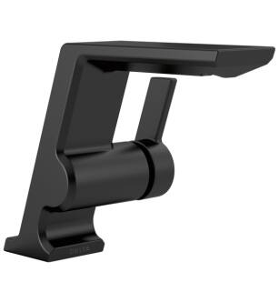 Delta 599-BLLPU-DST Pivotal 5 1/2" Single Handle 1.2 GPM Bathroom Faucet with Less Pop-Up Drain in Matte Black