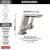 Delta 599-SS-PR-LPU-DST Pivotal 5 1/2" Single Handle 1.2 GPM Bathroom Faucet with Less Pop-Up Drain in Lumicoat Stainless
