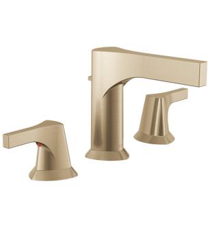 Delta 3574-CZMPU-DST Zura 5 1/2" Two Handle Widespread Bathroom Faucet in Champagne Bronze