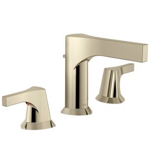 Delta 3574-PNMPU-DST Zura 5 1/2" Two Handle Widespread Bathroom Faucet in Polished Nickel