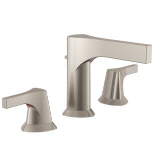 Delta 3574-SSMPU-DST Zura 5 1/2" Two Handle Widespread Bathroom Faucet in Stainless Steel