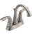 Delta 2538-SSTP-DST Lahara 6 3/8" Two Handle Tract-Pack Centerset Bathroom Faucet in Stainless Steel