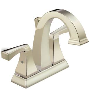 Delta 2551-PNMPU-DST Dryden 6 5/8" Two Handle Centerset Bathroom Sink Faucet in Polished Nickel