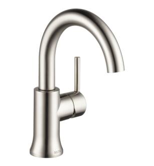 Delta 559HA-SS-DST Trinsic 8 7/8" Single Handle High-Arc Bathroom Faucet in Stainless Steel