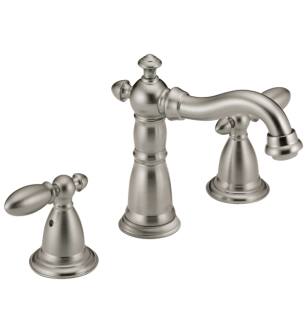 Delta 3555-SSMPU-DST Victorian 6" Two Handle Widespread Bathroom Faucet in Stainless Steel