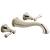 Delta T3597LF-PNWL Cassidy 2 3/8" Two Handle Wall Mount Bathroom Faucet Trim in Polished Nickel