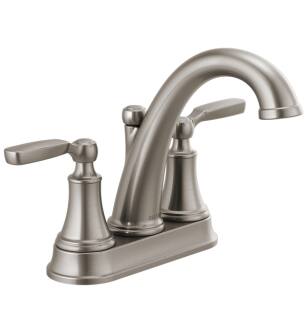 Delta 2532LF-SSMPU Woodhurst Woodhurst 6 5/8" Double Handle Centerset Bathroom Sink Faucet in Stainless Steel