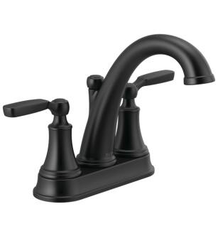 Delta 2532LF-BLMPU Woodhurst Woodhurst 6 5/8" Double Handle Centerset Bathroom Sink Faucet in Matte Black