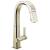 Delta 9993-PN-DST Pivotal 14 3/8" Single Handle Pull Down Bar/Prep Faucet in Polished Nickel