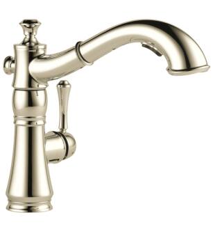Delta 4197-PN-DST Cassidy 10 3/4" Single Handle Pull-Out Kitchen Faucet in Polished Nickel