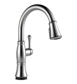Delta 9197T-AR-PR-DST Cassidy 16" Single Handle Pull-Down Kitchen Faucet with Touch2O Technology and Optional VoiceIQ in Lumicoat Arctic Stainless