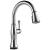 Delta 9197T-AR-PR-DST Cassidy 16" Single Handle Pull-Down Kitchen Faucet with Touch2O Technology and Optional VoiceIQ in Lumicoat Arctic Stainless