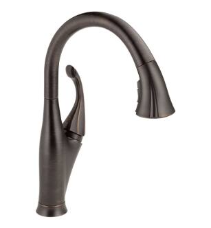 Delta 9192-RB-DST Addison 15 5/8" Single Handle Pull-Down Kitchen Faucet with ShieldSpray Technology in Venetian Bronze