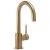 Delta 1959LF-CZ Trinsic 11 1/2" Single Handle Deck Mounted Bar Faucet with Swivel Spout in Champagne Bronze