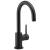 Delta 1959LF-BL Trinsic 11 1/2" Single Handle Deck Mounted Bar Faucet with Swivel Spout in Matte Black