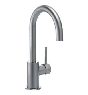 Delta 1959LF-AR Trinsic 11 1/2" Single Handle Deck Mounted Bar Faucet with Swivel Spout in Arctic Stainless