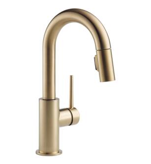 Delta 9959-CZ-DST Trinsic 13" Single Handle Pull-Down Bar/Prep Faucet in Champagne Bronze