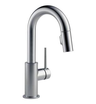 Delta 9959-AR-DST Trinsic 13" Single Handle Pull-Down Bar/Prep Faucet in Arctic Stainless