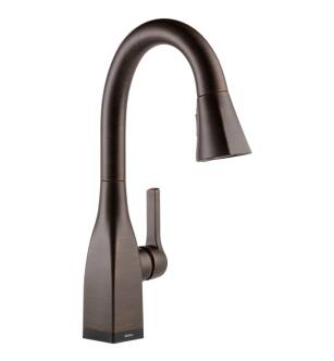 Delta 9983T-RB-DST Mateo 15" Single Handle Pull-Down Bar/Prep Faucet with Touch2O Technology in Venetian Bronze
