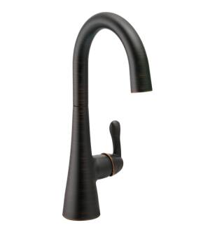 Delta 1953LF-RB Transitional 12 3/8" Single Handle Deck Mounted Bar/Prep Faucet in Venetian Bronze
