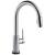 Delta 9159TV-AR-DST Trinsic 15 3/4" Single Handle Pull-Down Kitchen Faucet with Touch2O Technology and Optional VoiceIQ in Arctic Stainless