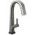 Delta 9993T-KS-DST Pivotal 14 3/4" Single Handle Pull Down Bar/Prep Faucet With Touch2O Technology in Black Stainless