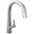 Delta 9193-AR-DST Pivotal 15 1/2" Single Handle Pull Down Kitchen Faucet in Arctic Stainless
