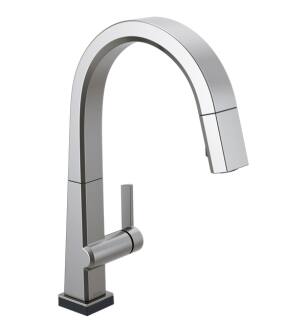 Delta 9193T-AR-DST Pivotal 16" Single Handle Pull Down Kitchen Faucet with Touch2O Technology in Arctic Stainless