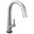 Delta 9193T-AR-DST Pivotal 16" Single Handle Pull Down Kitchen Faucet with Touch2O Technology in Arctic Stainless