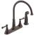 Delta 2497LF-RB Cassidy 13 1/2" Double Handle Deck Mounted Kitchen Faucet with Side Spray in Venetian Bronze