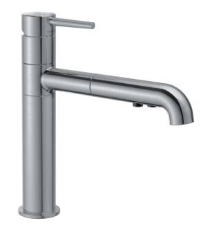 Delta 4159-AR-DST Trinsic 12 5/8" Single Handle Pull-Out Kitchen Faucet in Arctic Stainless