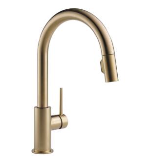 Delta 9159-CZ-DST Trinsic 15 3/4" Single Handle Pull-Down Kitchen Faucet in Champagne Bronze