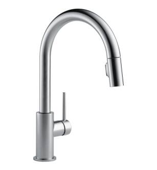 Delta 9159-AR-DST Trinsic 15 3/4" Single Handle Pull-Down Kitchen Faucet in Arctic Stainless