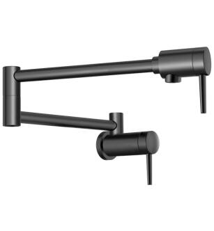 Delta 1165LF-BL 8 1/8" Contemporary Wall Mount Pot Filler in Matte Black