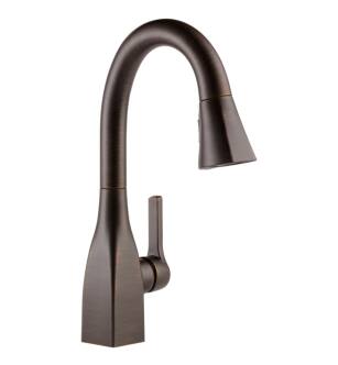 Delta 9983-RB-DST Mateo 14 1/2" Single Handle Pull-Down Bar/Prep Kitchen Faucet in Venetian Bronze