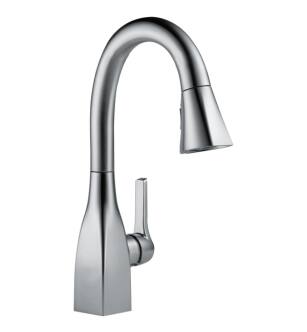 Delta 9983-AR-DST Mateo 14 1/2" Single Handle Pull-Down Bar/Prep Kitchen Faucet in Arctic Stainless
