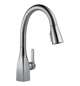 Delta 9183-AR-DST Mateo 15 1/2" Single Handle Pull-Down Kitchen Faucet with ShieldSpray Technology in Arctic Stainless
