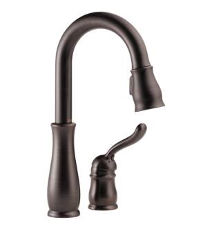 Delta 9978-RB-DST Leland 14" Single Handle Pull-Down Bar/Prep Kitchen Faucet in Venetian Bronze