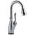 Delta 9678T-AR-DST Leland 14 1/2" Single Handle Pull-Down Bar/Prep Faucet Touch2O Technology and Optional VoiceIQ in Arctic Stainless