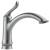 Delta 1353-AR-DST Linden 11 3/8" Single Handle Deck Mounted Kitchen Faucet in Arctic Stainless