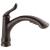 Delta 4353-RB-DST Linden 11 3/8" Single Handle Water Efficient Pull-Out Kitchen Faucet in Venetian Bronze