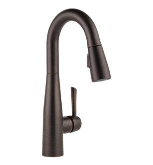 Delta 9913-RB-DST Essa 14 1/2" Single Handle Pull-Down Bar/Prep Kitchen Faucet in Venetian Bronze