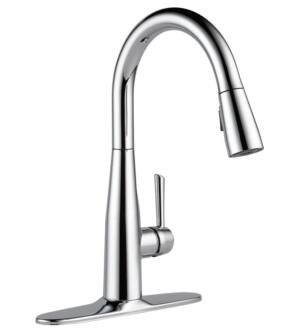 Delta 9113 Essa 15 3/4" Single Handle Pull-Down Kitchen Faucet in Black added