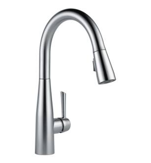 Delta 9113-AR-DST Essa 15 3/4" Single Handle Pull-Down Kitchen Faucet in Arctic Stainless