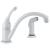 Delta 441-WH-DST Collins 8 3/8" Single Handle Deck Mounted Kitchen Faucet with Side Spray in White