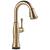 Delta 9997T-CZ-PR-DST Cassidy 15" Single Handle Pull-Down Bar/Prep Faucet with Touch2O Technology in Lumicoat Champagne Bronze