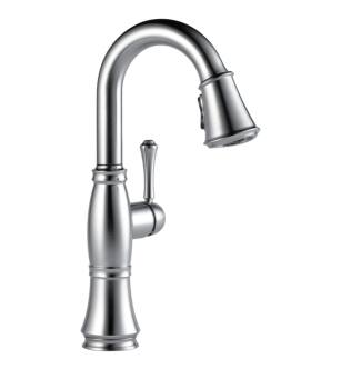 Delta 9997-AR-PR-DST Cassidy 14 1/2" Single Handle Pull-Down Bar/Prep Faucet in Lumicoat Arctic Stainless