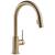 Delta 9159-CZLS-DST Trinsic 15 3/4" Single Handle Pull-Down Kitchen Faucet with Limited Swivel in Champagne Bronze